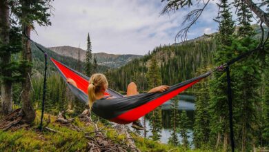 Outdoor Hängematte für Wanderungen und Camping