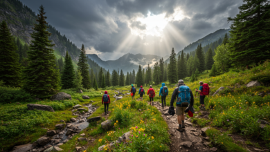 Wandern bei wechselhaftem Wetter
